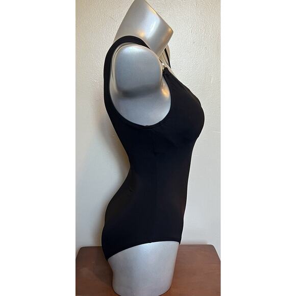 Michael Kors One Piece Swimsuit Size 6 Black Underwire One Shoulder Womens NEW - Picture 7 of 11
